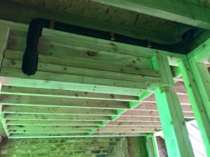 Installation to air conditioning unit in loft converted bedroom