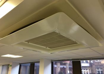 Simply Air Conditioning London - Fibreglass air deflector installation in Clerkenwell