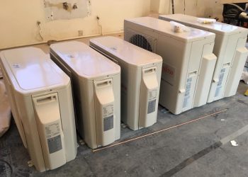 Simply Air Conditioning London - Fujitsu Indoor Units Installation Linked To Outdoor Condenser Units In Endfield, London